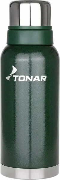 Термос (HS.TM-057-G) 1000ML с ситечком зеленый (2 крышки-кружки) TONAR