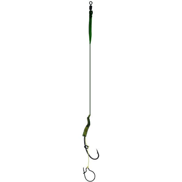 Крючки с поводками Mikado Carp Fine Line P11 "MAGGOT RIG" № 6 / 15 lbs / 23 см.  ( 2 шт.)